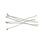 Silver 19 Gauge Brass Ball Pins For Jewellery Making , BPP-024